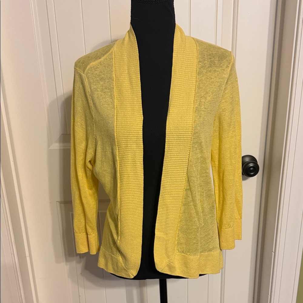 Tommy Bahama Yellow Cardigan Sweater